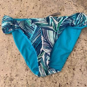 La Blanca Sketched Reversible Bikini Bottoms S 10